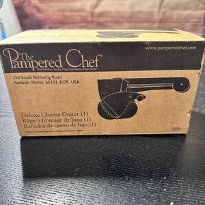 The pampered chef deluxe cheese grater in original box #1275